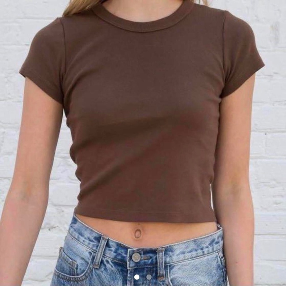 Brandy Melville Brown Crop Top - One Size